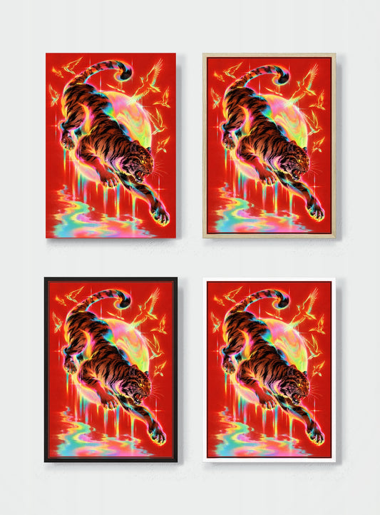 HUEDRA canvas frame comparison - ELECTRIC PREDATOR