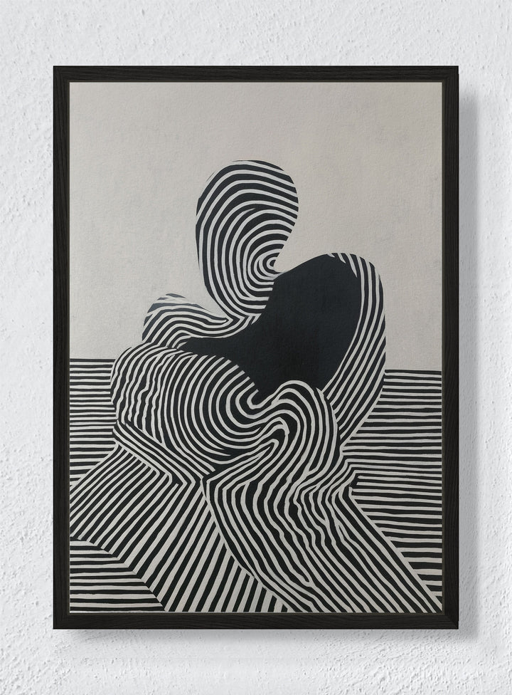 ELECTRIC TIDE - Black frame canvas