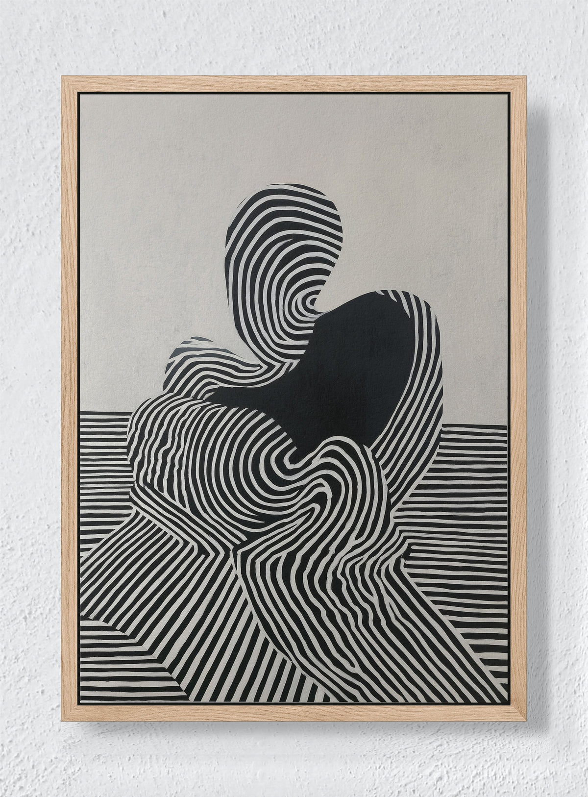 ELECTRIC TIDE - Natural frame canvas