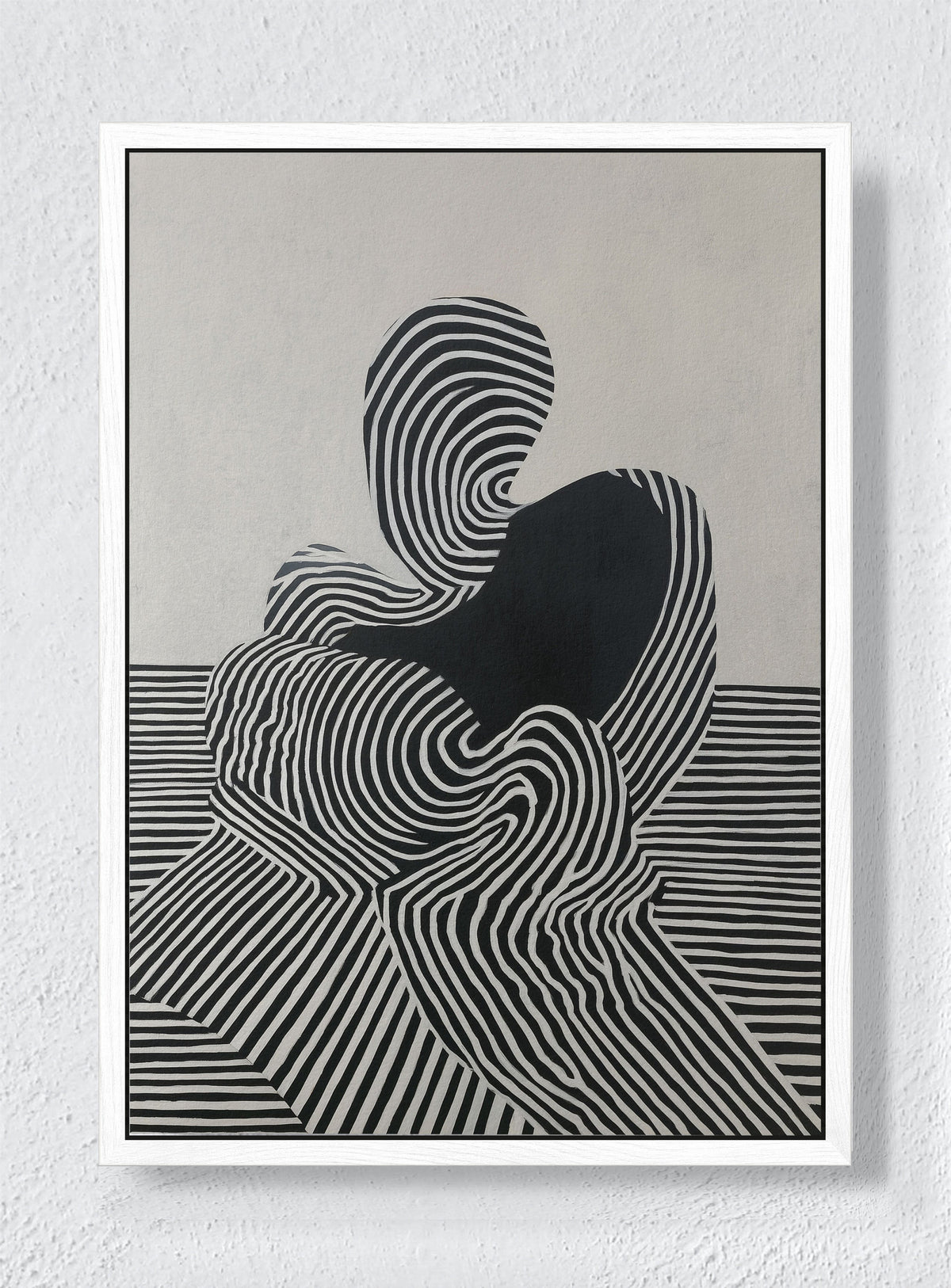 ELECTRIC TIDE - White frame canvas