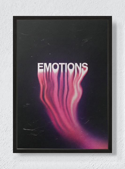 EMOTIONS - Black frame canvas