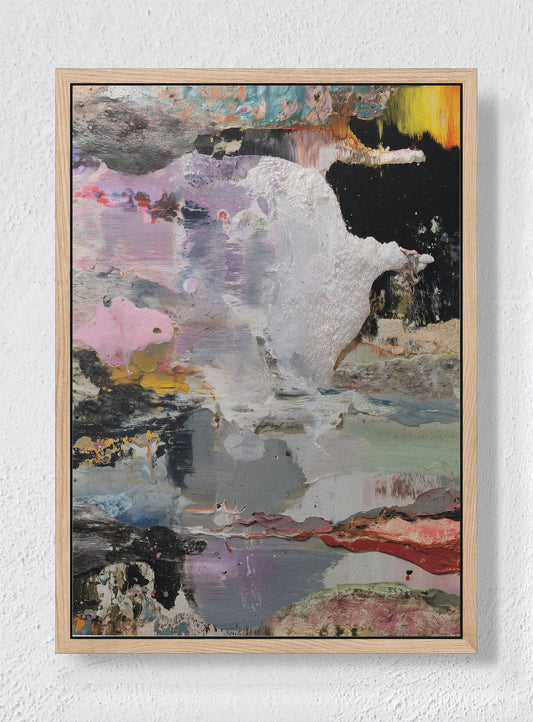 EROSION OF A DREAMSCAPE - Natural frame canvas