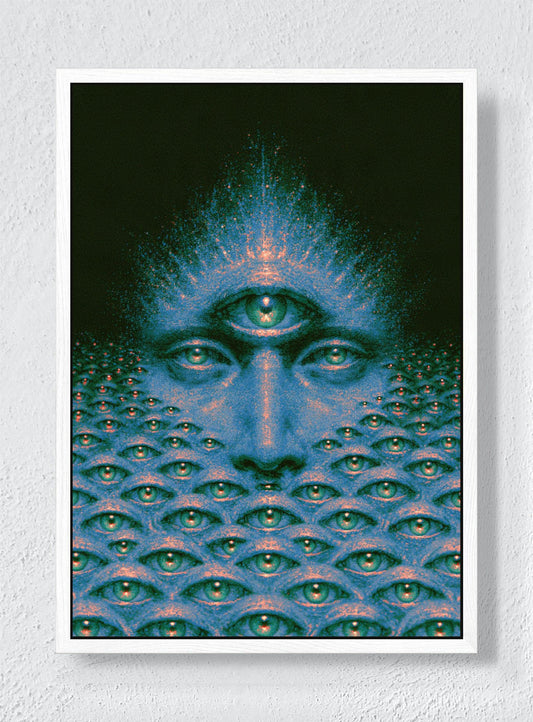 EVERY EYE OPEN - White frame canvas