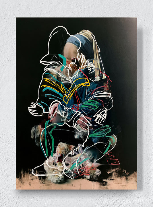 EVERY GESTURE AT ONCE - Unframed canvas