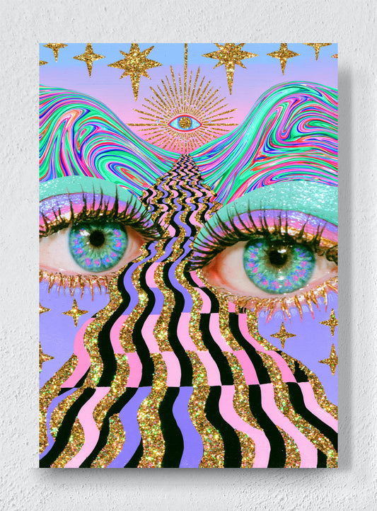 EYES ABOVE THE WAVES - Unframed canvas