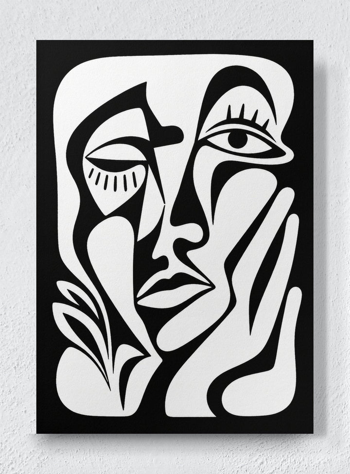 FACE STUDY - Unframed canvas
