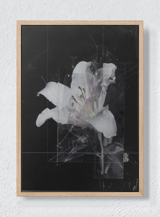 FADED MEMORY - Natural frame canvas