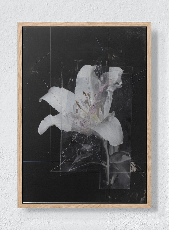 FADED MEMORY - Natural frame canvas