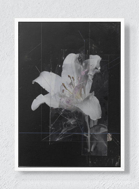 FADED MEMORY - White frame canvas