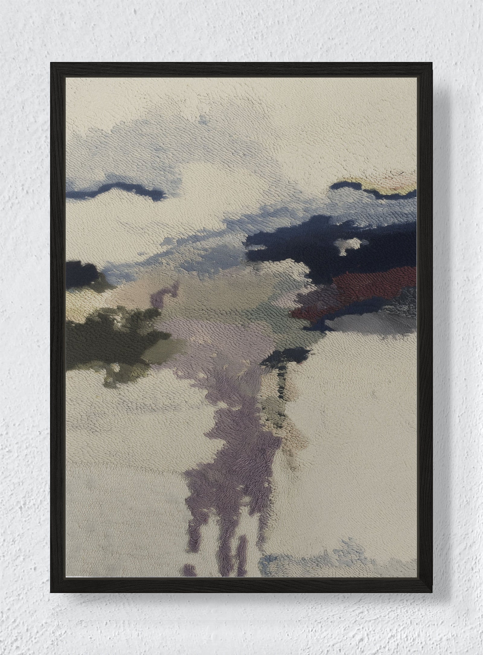 FADING SIGNAL - Black frame canvas