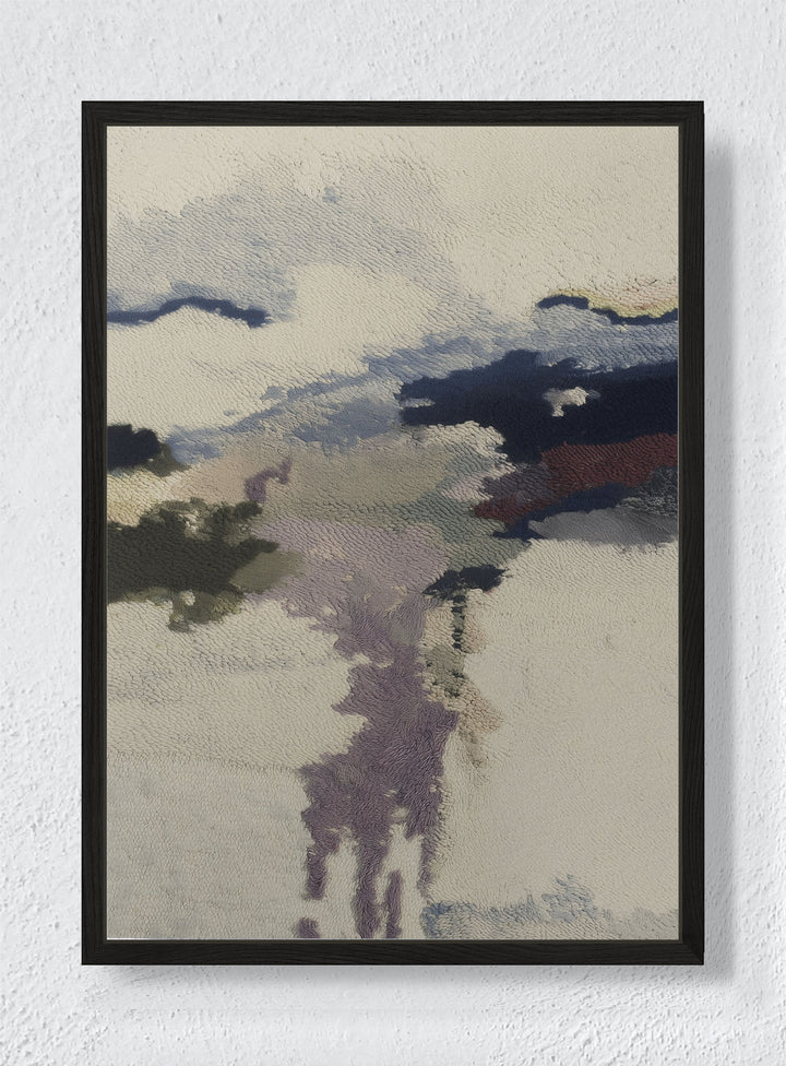 FADING SIGNAL - Black frame canvas