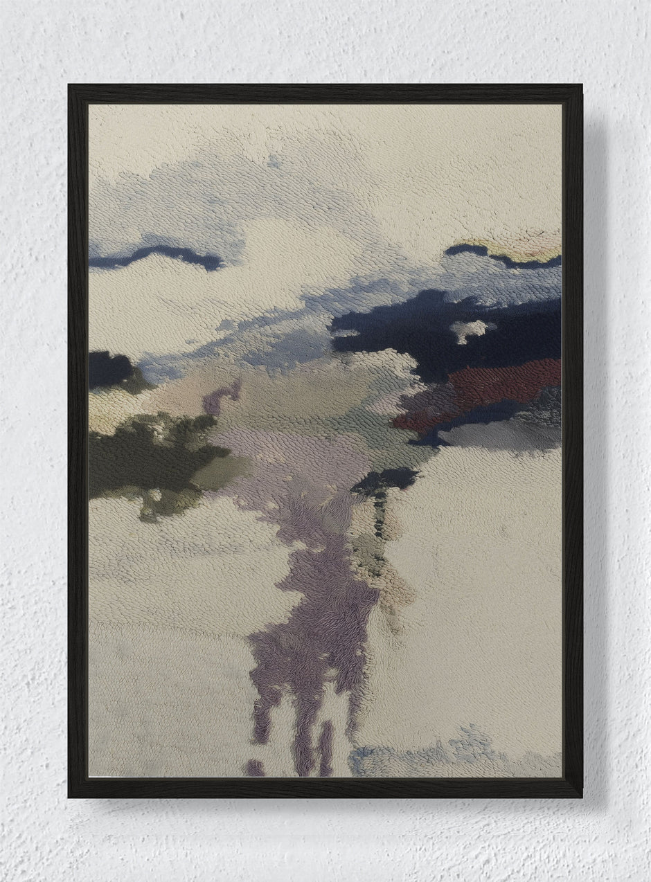 FADING SIGNAL - Black frame canvas
