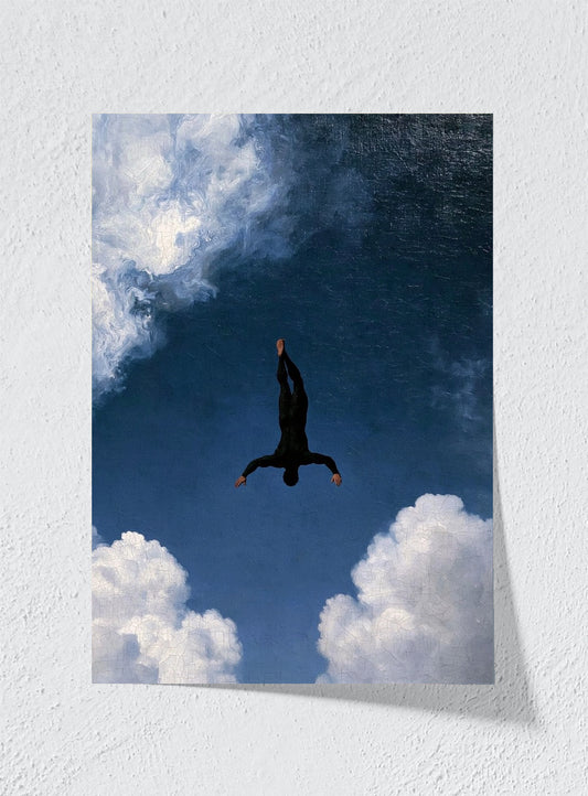 FALLING INTO THE BLUE - Unframed