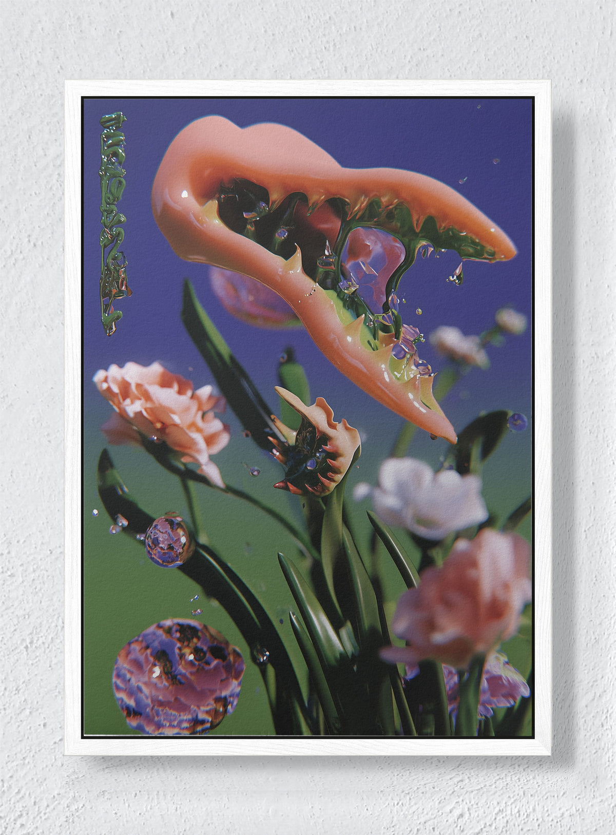 FALLOW SWELL - White frame canvas