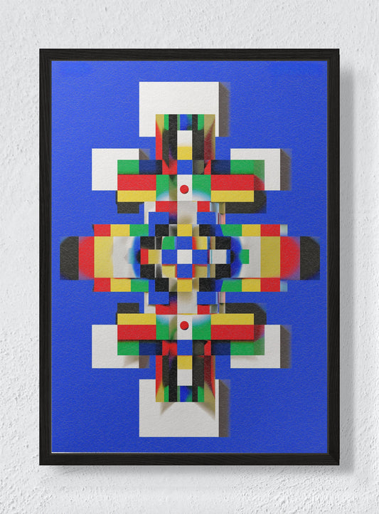 FIELDS IN NEGOTIATION - Black frame canvas