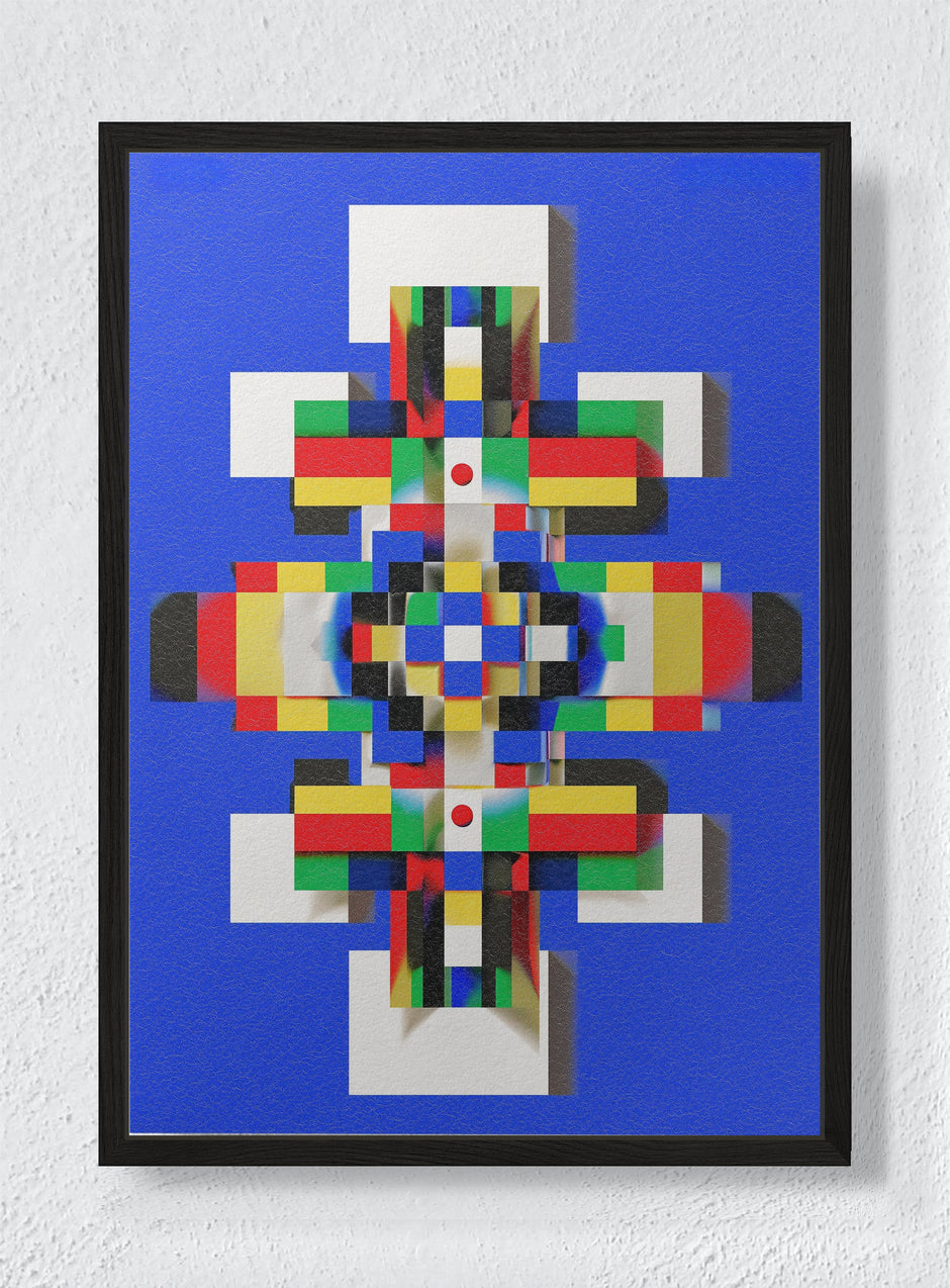 FIELDS IN NEGOTIATION - Black frame canvas