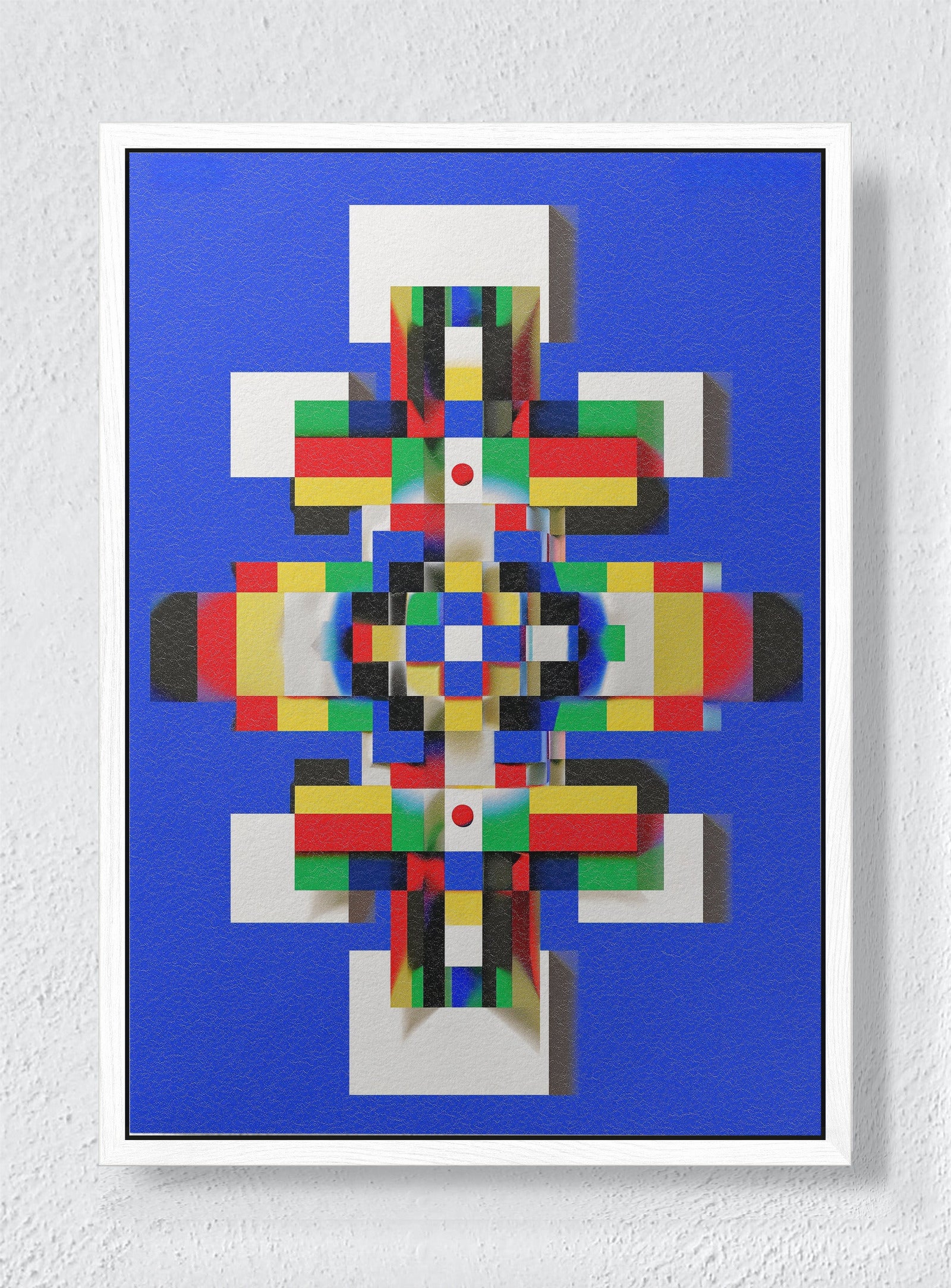 FIELDS IN NEGOTIATION - White frame canvas