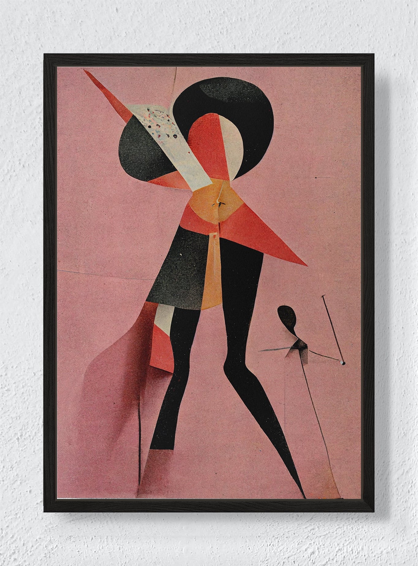 FIGURES IN FLUX - Black frame canvas