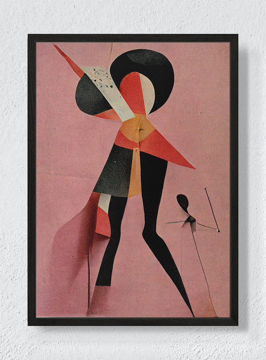 FIGURES IN FLUX - Black frame canvas