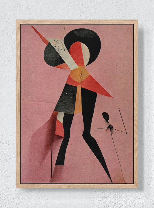 FIGURES IN FLUX - Natural frame canvas
