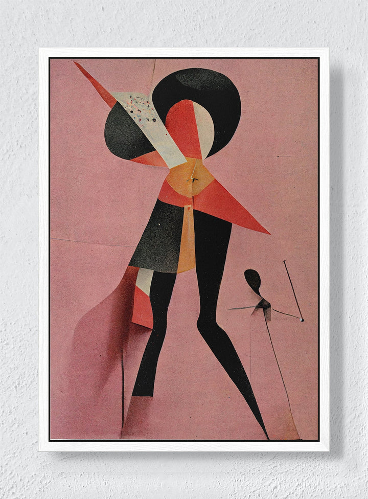 FIGURES IN FLUX - White frame canvas