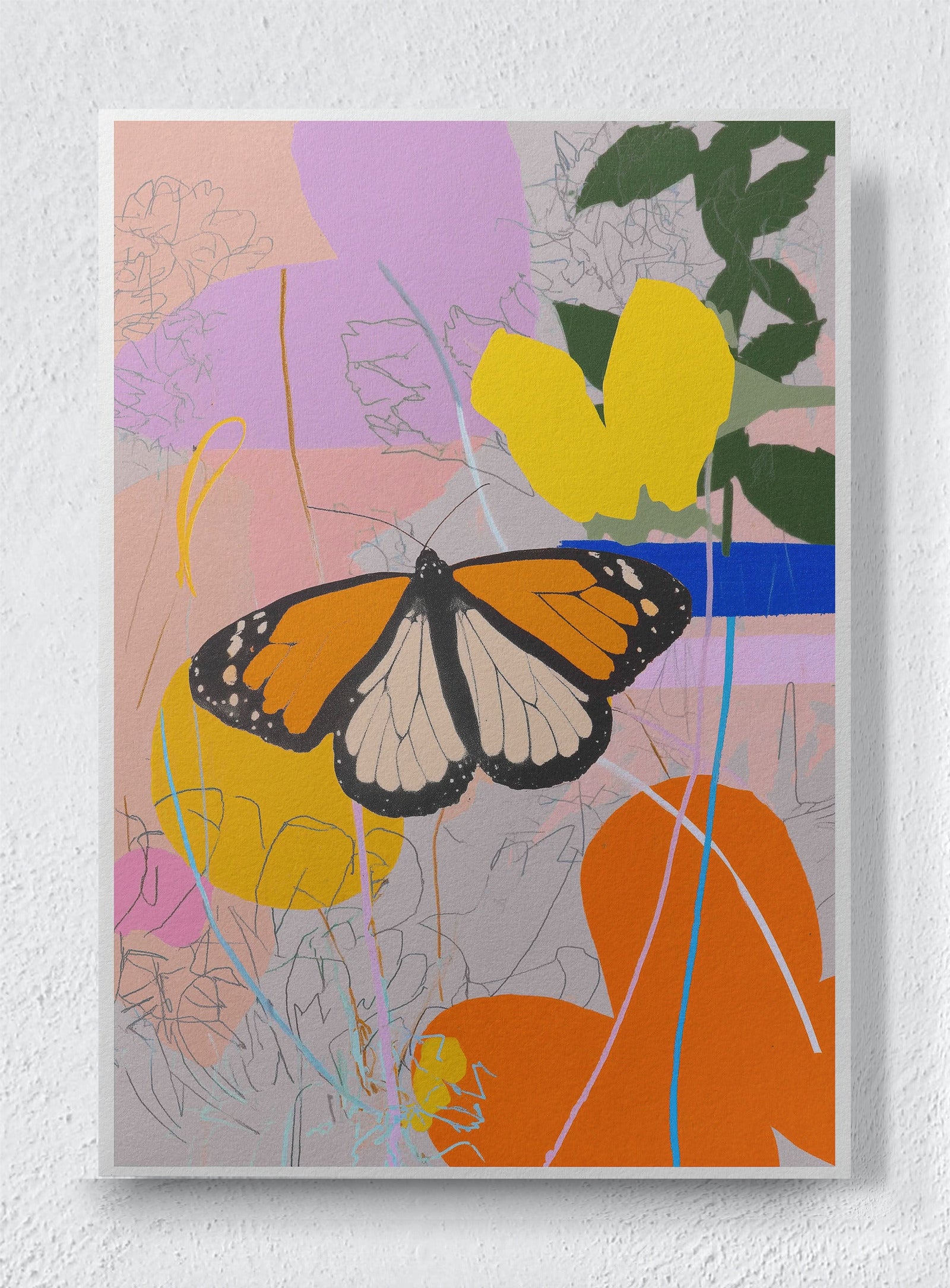 FLIGHT ACROSS A BUSY MIND - Unframed canvas