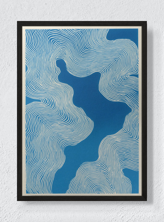 FLOW STATE - Black frame canvas