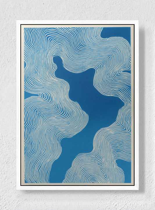 FLOW STATE - White frame canvas