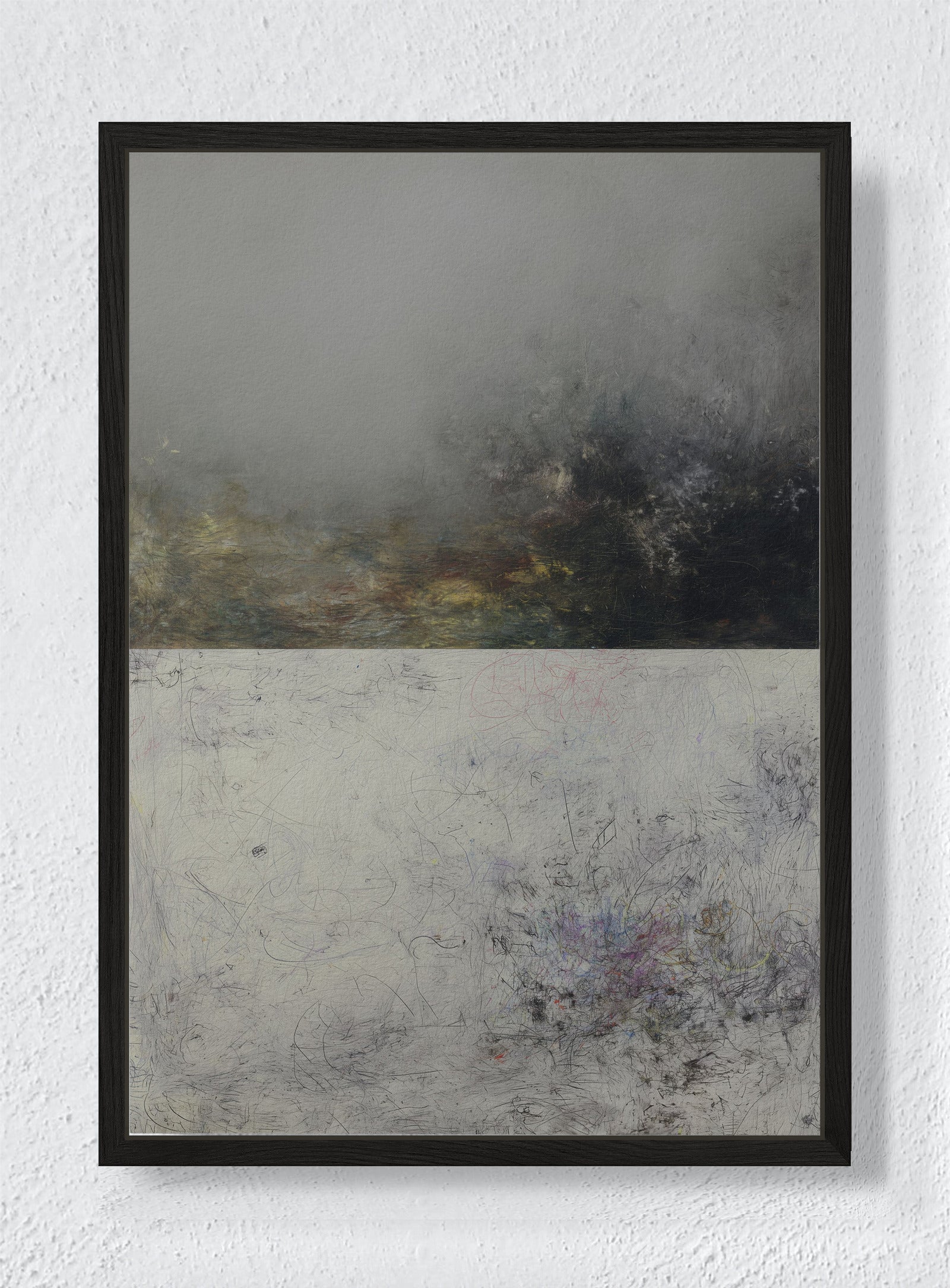 FOG OF WAR - Black frame canvas