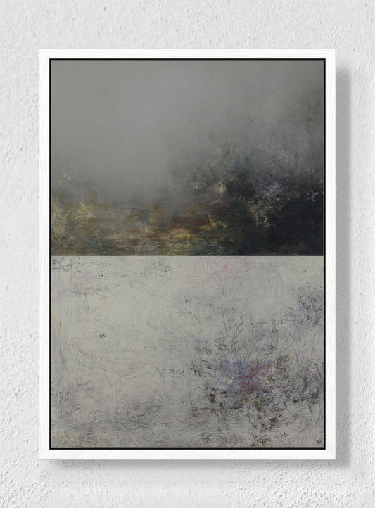 FOG OF WAR - White frame canvas
