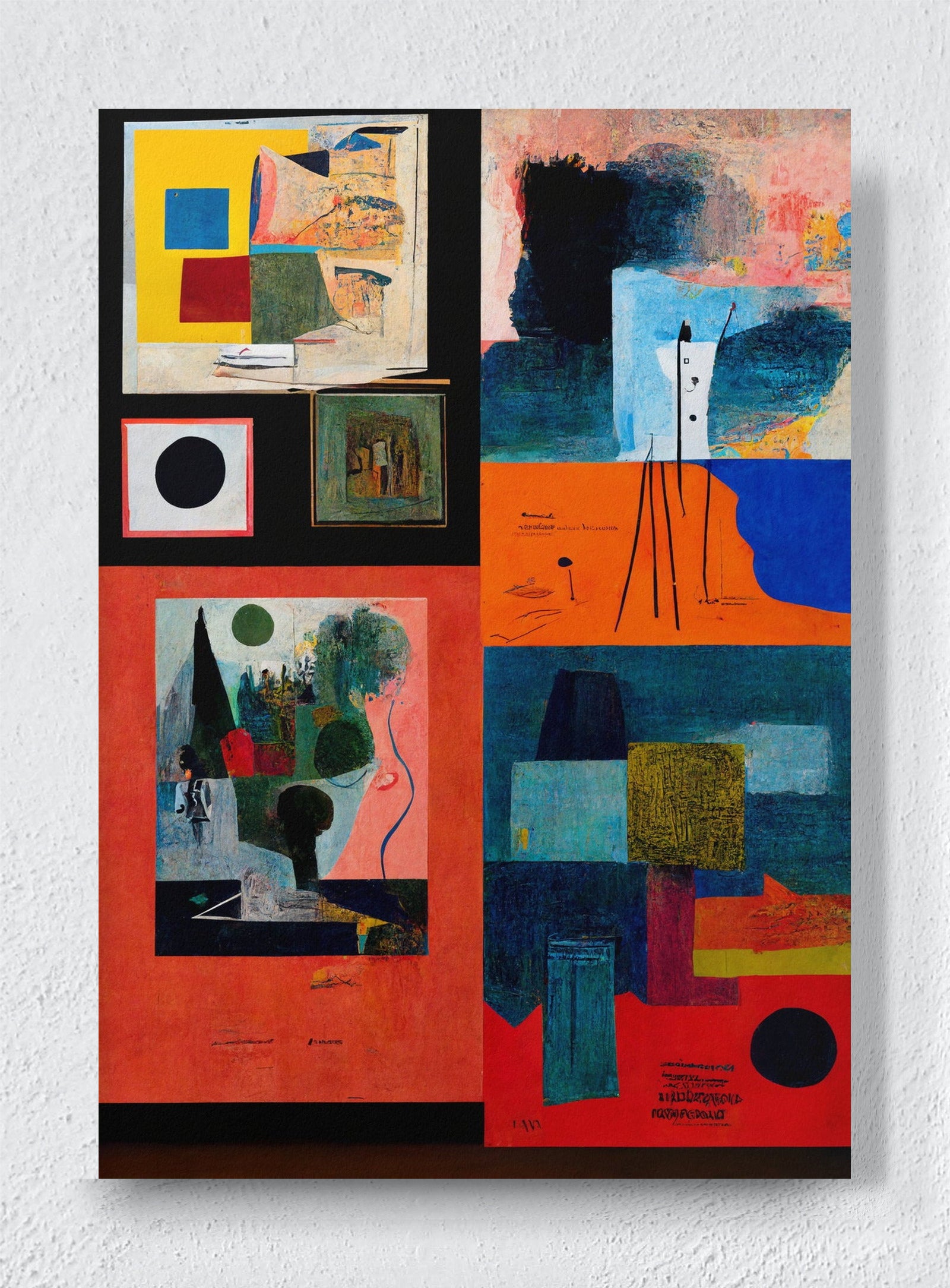 FOUR BLOCKS - Unframed canvas