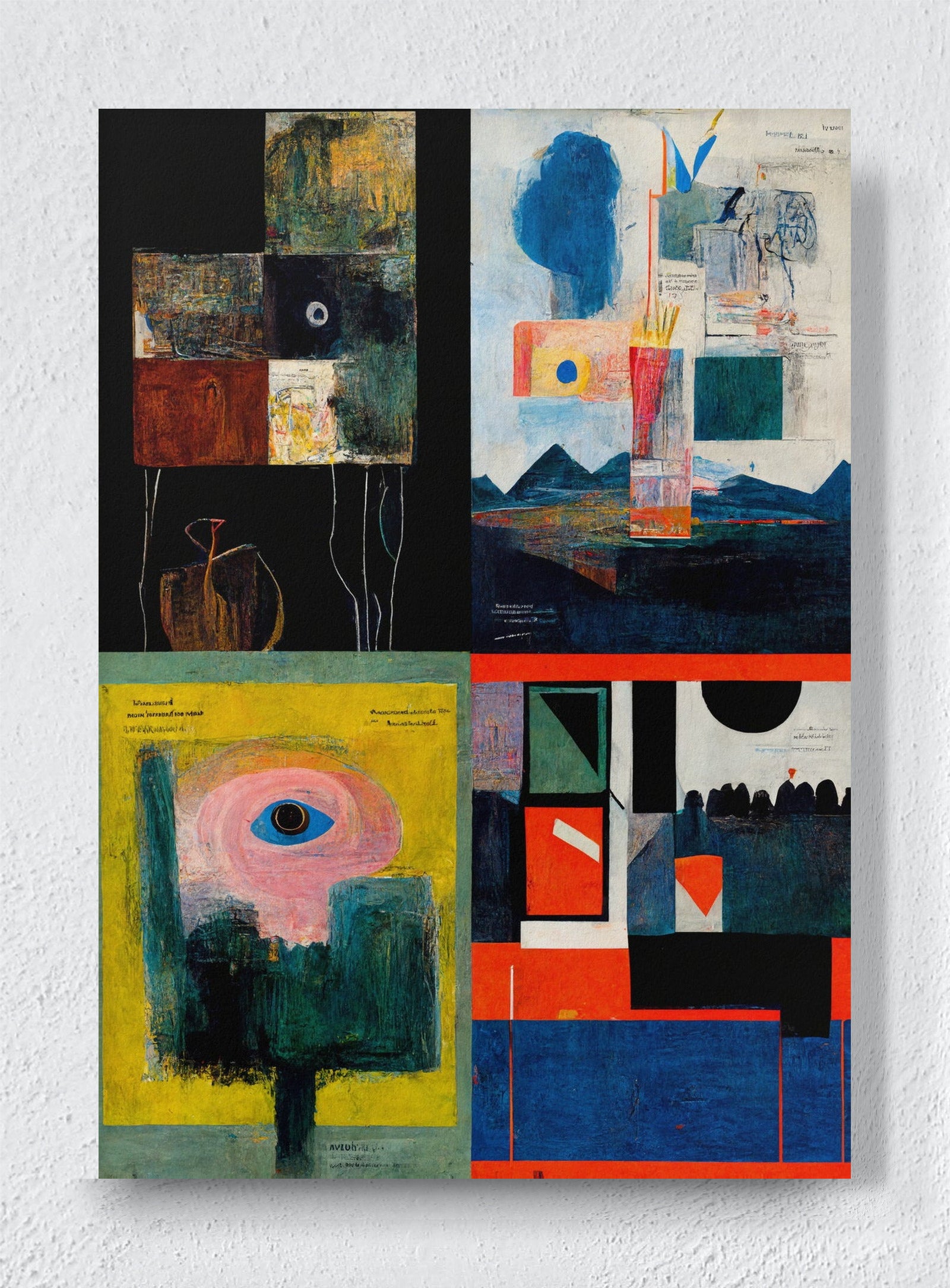 FOUR FIELDS - Unframed canvas