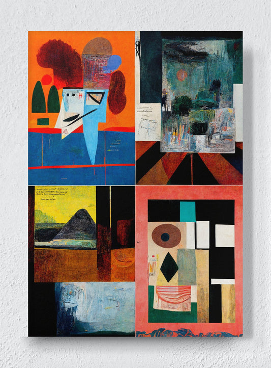 FOUR PANES - Unframed canvas