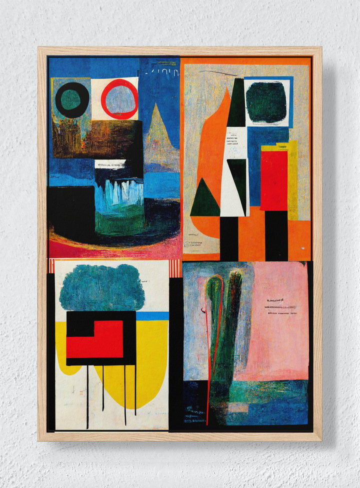 FOUR ROOMS - Natural frame canvas