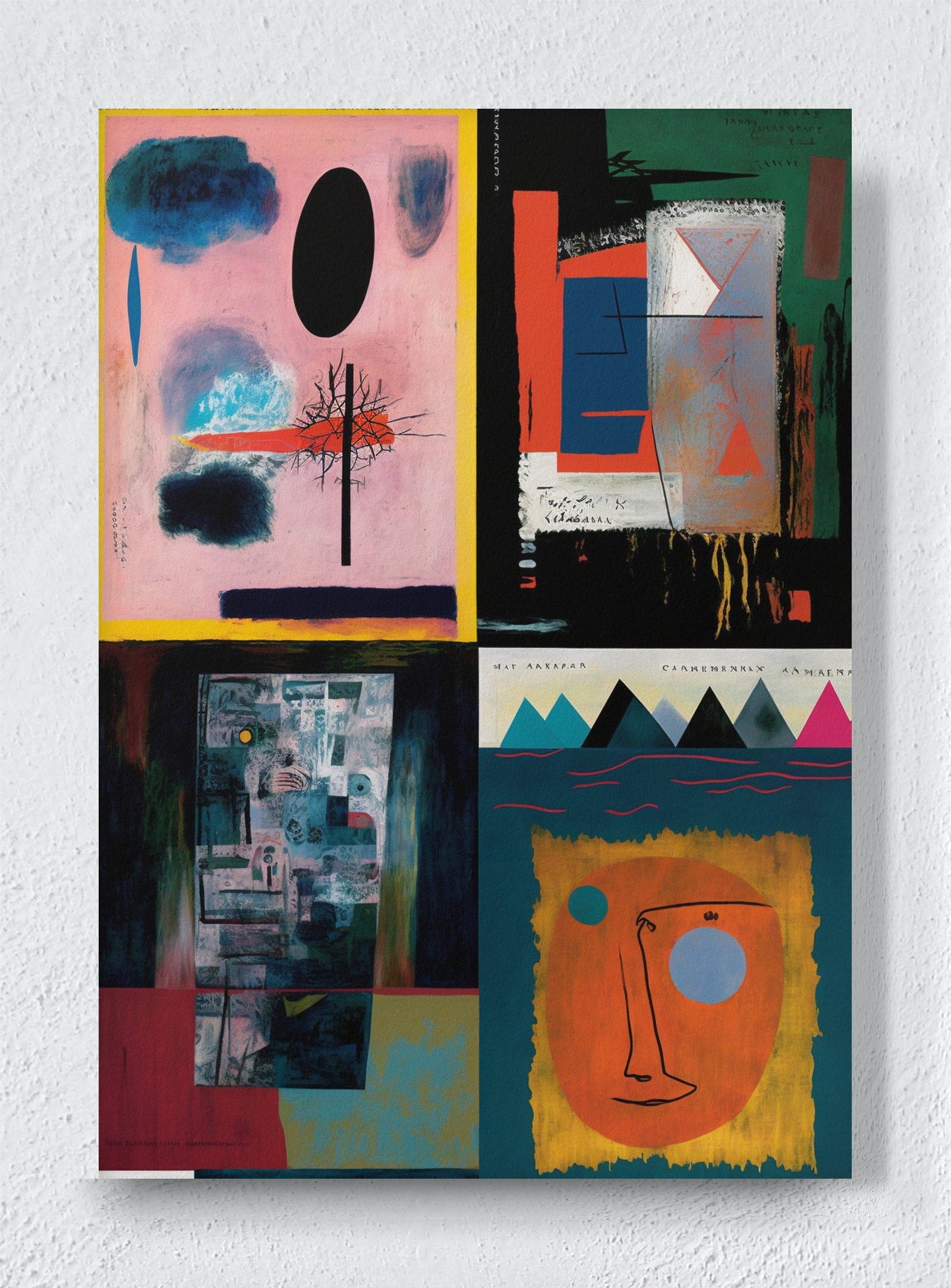 FOUR VIEWS - Unframed canvas