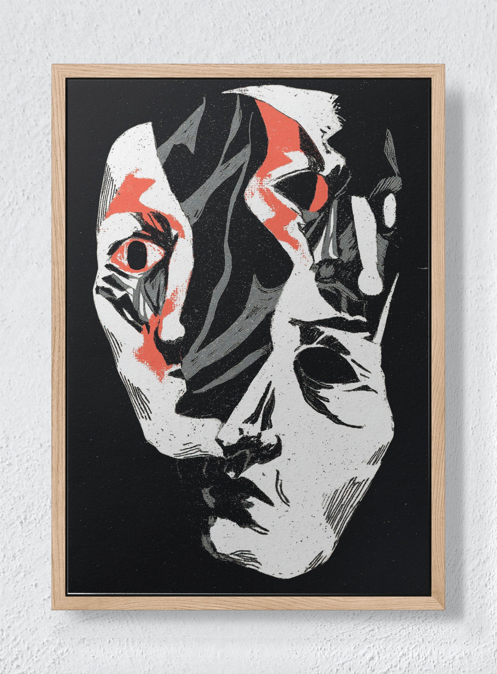 FRACTURED IDENTITY - Natural frame canvas