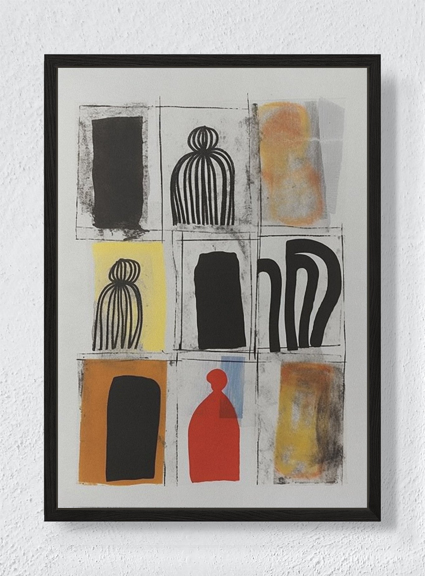 FRAGMENTS OF IDENTITY - Black frame canvas