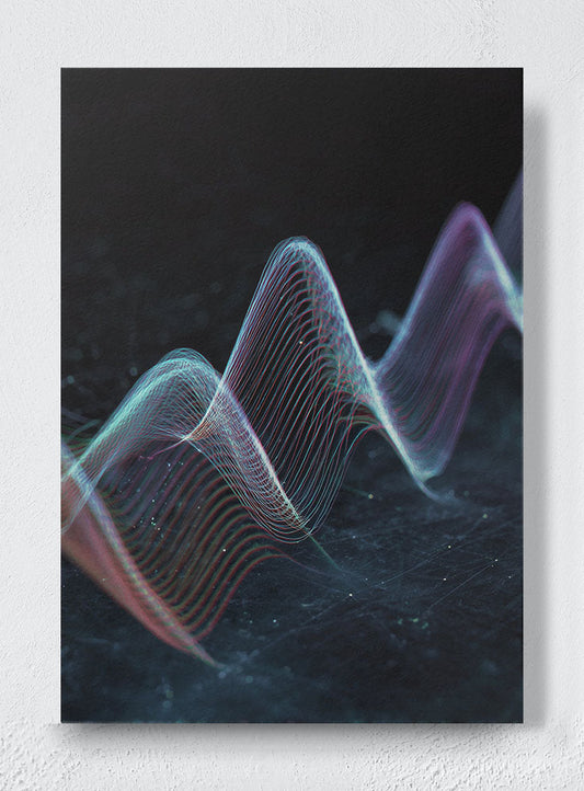 FREQUENCY STUDY FOR A QUIET MIND - Unframed canvas