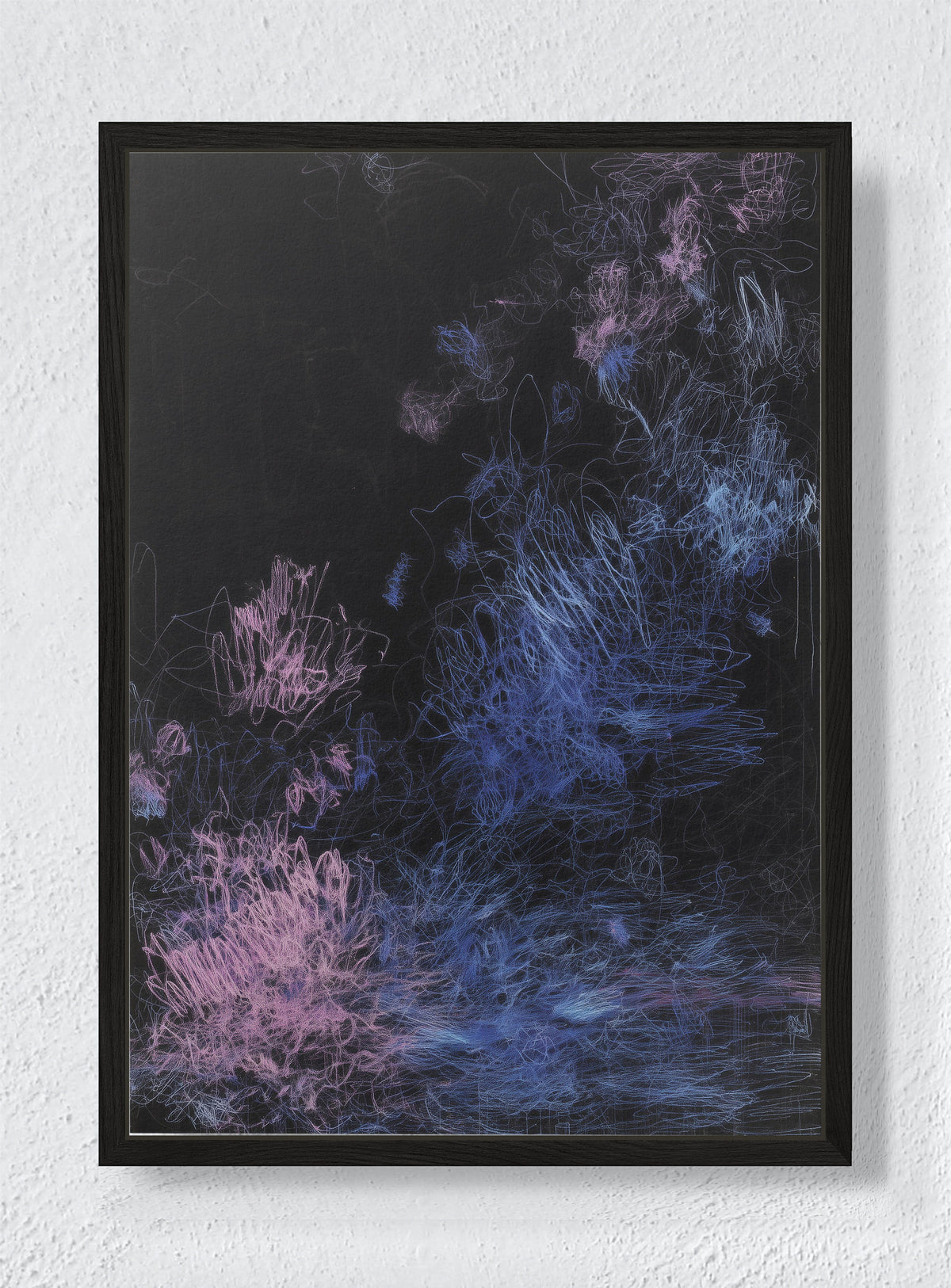 GALACTIC GRUNGE - Black frame canvas