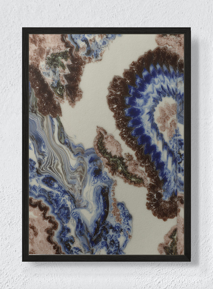GEODE VEINS - Black frame canvas