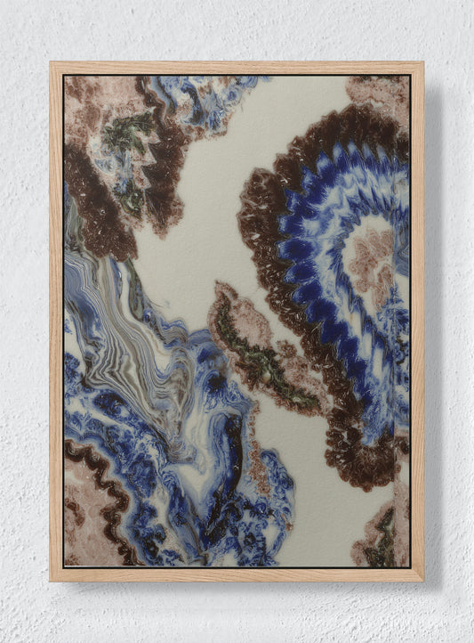 GEODE VEINS - Natural frame canvas