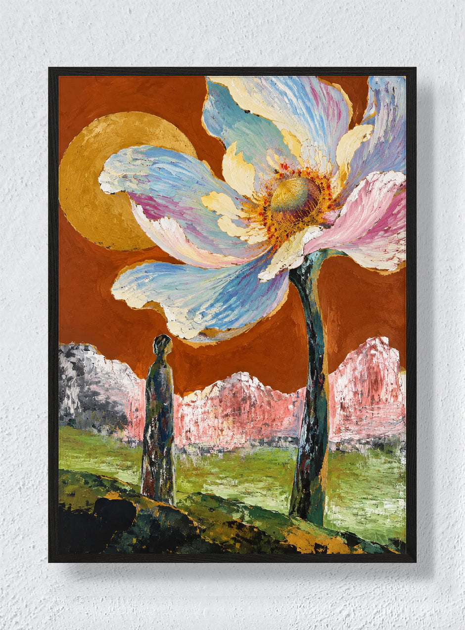 GIANT BLOOM, SMALL WITNESS - Black Frame