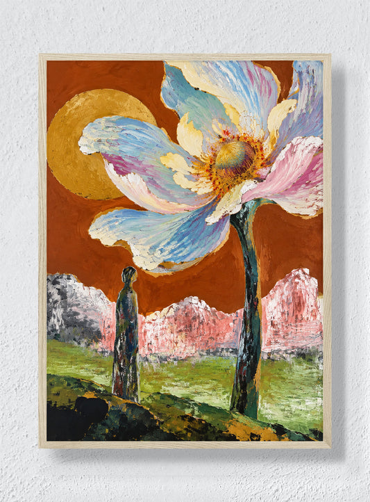 GIANT BLOOM, SMALL WITNESS - Natural Frame