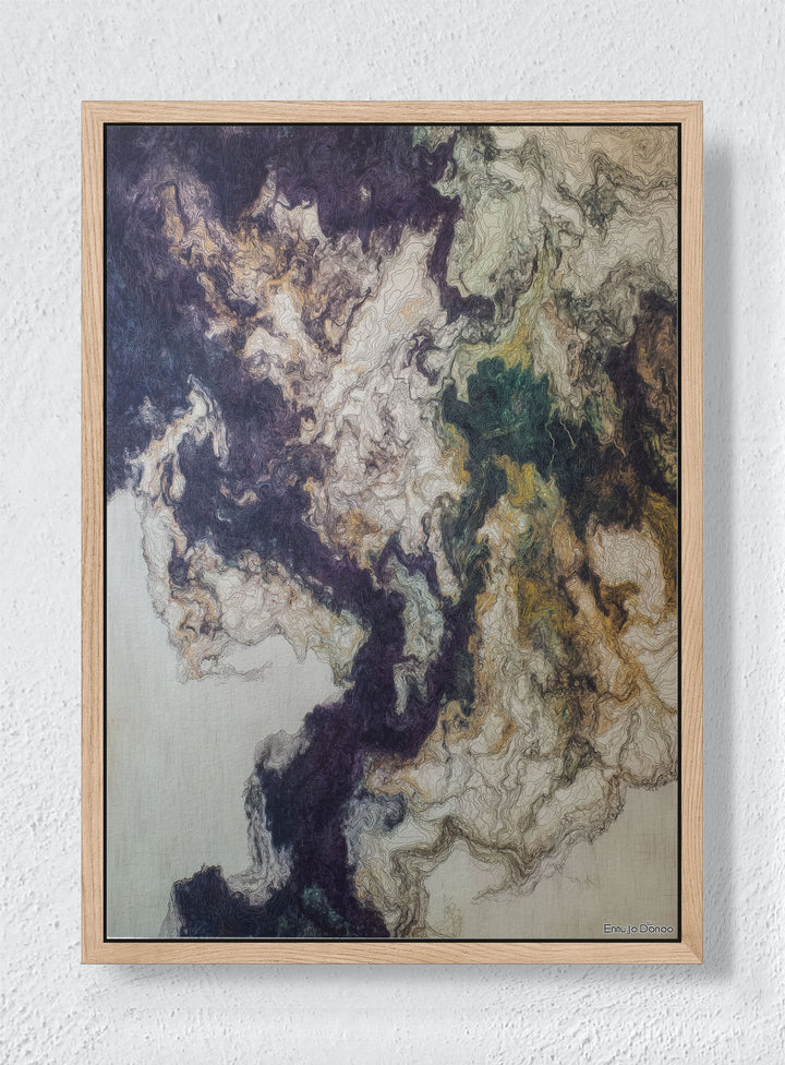 GILDED LICHEN - Natural frame canvas