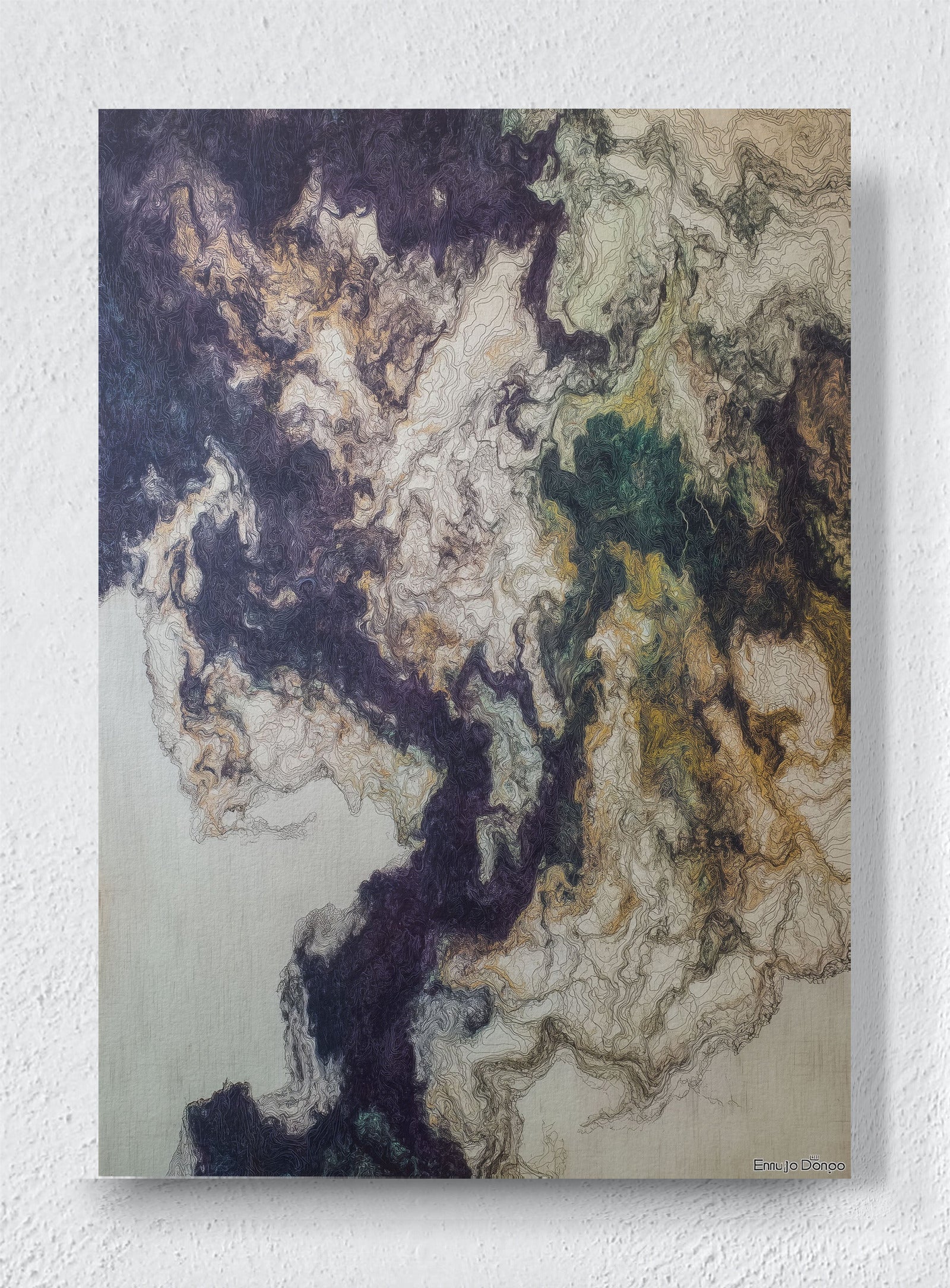 GILDED LICHEN - Unframed canvas