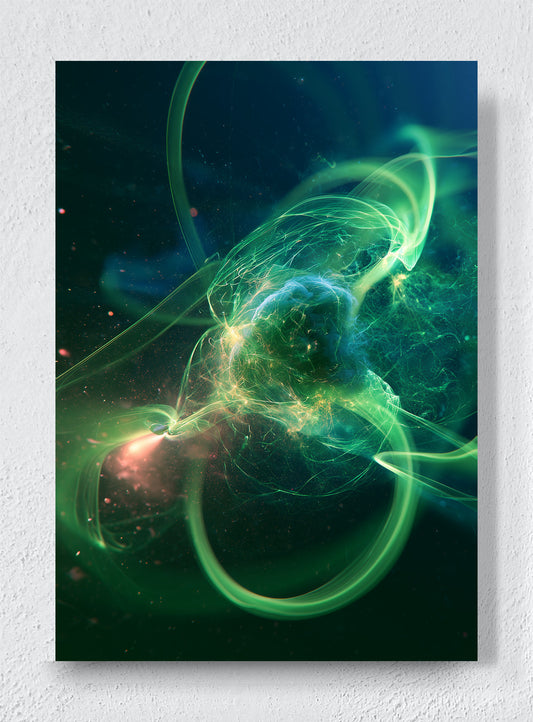 GREEN LIGHT IN MOTION - Unframed canvas