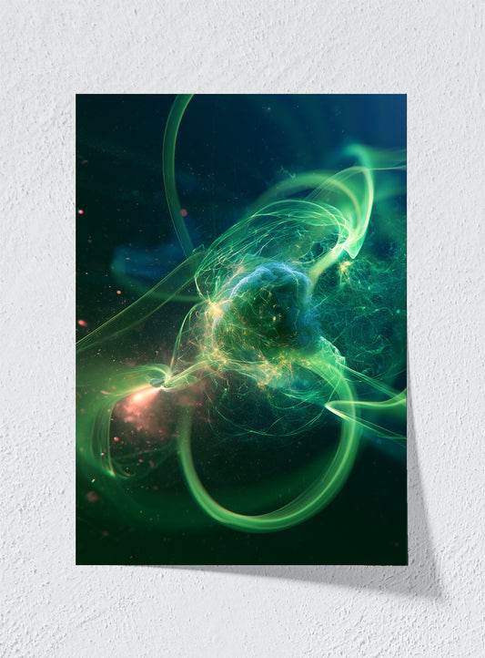 GREEN LIGHT IN MOTION - Unframed