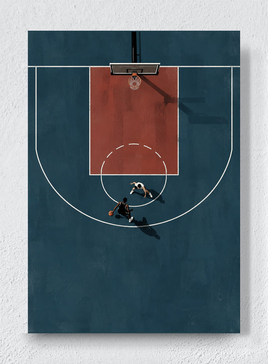 HALF COURT - Unframed canvas