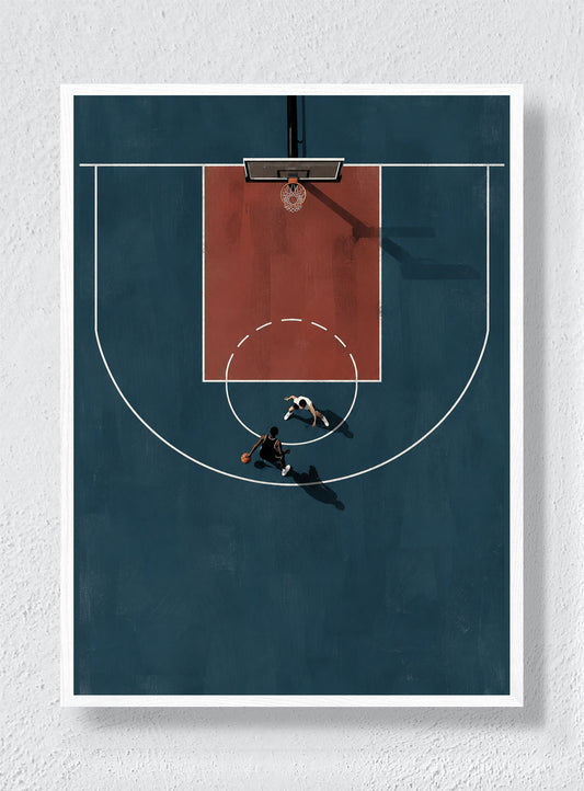 Half Court - White Frame