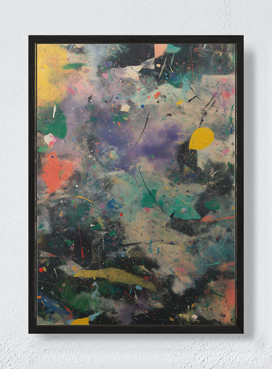 HAPPY ACCIDENTS - Black frame canvas